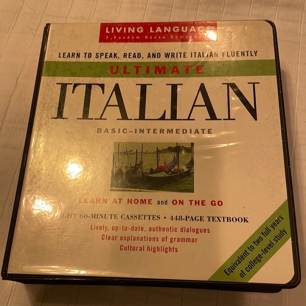 Living language ultimate Italian basic intermediate cassette tape program